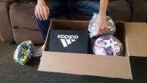 UNBOXING ADIDAS SOCCER SHOES X 19.3 AND ADIDAS SOCCER BALL FINAL CHAMPIONS LEAGUE 2020 AND CHAMPIONS LEAGUETRAINING 2021 (TIMELAPSE)