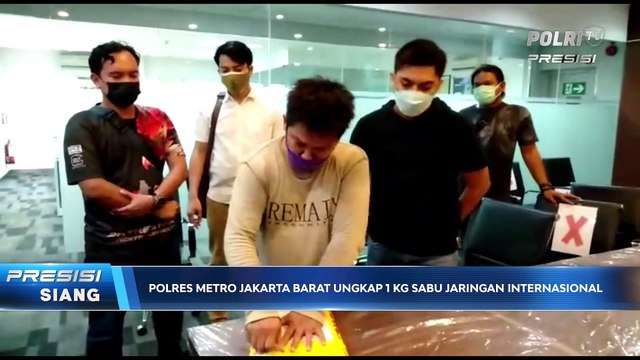 Polres Metro Jakarta Barat Ungkap 1Kg Sabu Jaringan Internasional