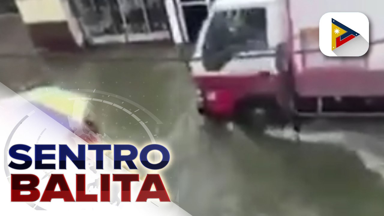 Isang kalsada sa Las Piñas, nagmistulang dagat dahil sa taas ng baha; ilang kalsada sa Maynila, binaha rin; ilang pasahero, nahirapang umuwi