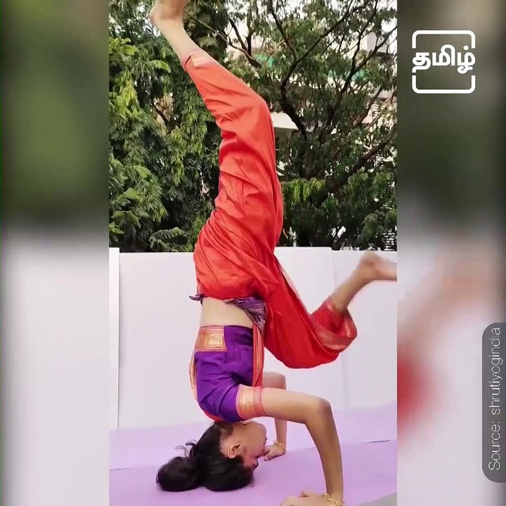 Viral Video Of Yoga Practitioner Performing Asanas In Saree