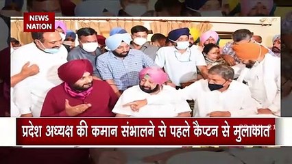 Sidhu met Captain on tea party before taking over as state president