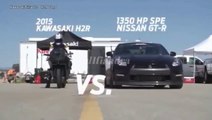 Head to Head | Hyperbike Ninja H2R vs Bugatti Veyron vs Nissan GT R 1350HP vs McLaren 12c
