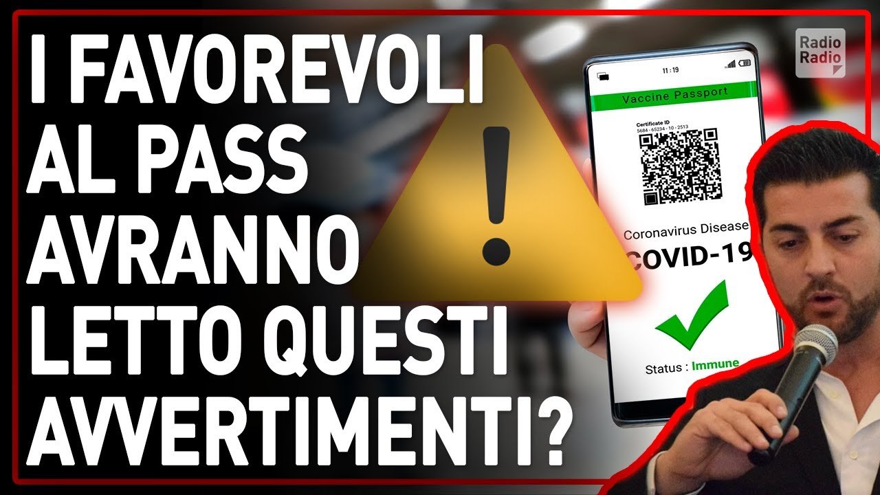 Ma i favorevoli al green pass hanno letto i dati e gli avvertimenti dell'OMS - Amodeo
