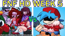 Friday Night Funkin' HD Mod Week 5 Update - FULL WEEK   Cutscenes (FNF HD Mod-Hard) (  GF Date Week)