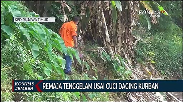 Seorang Remaja Hilang Tenggelam Usai Cuci Daging Kurban di Sungai Brantas
