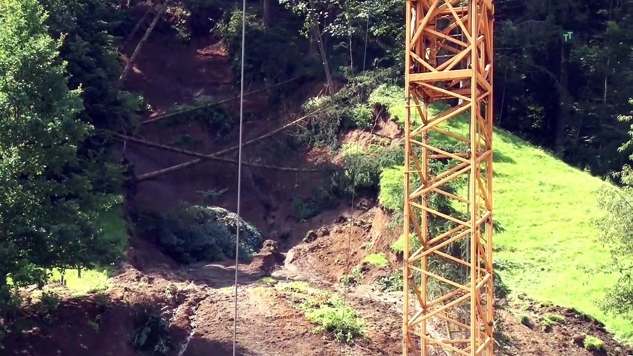 Massiver Hangrutsch in Wörgl