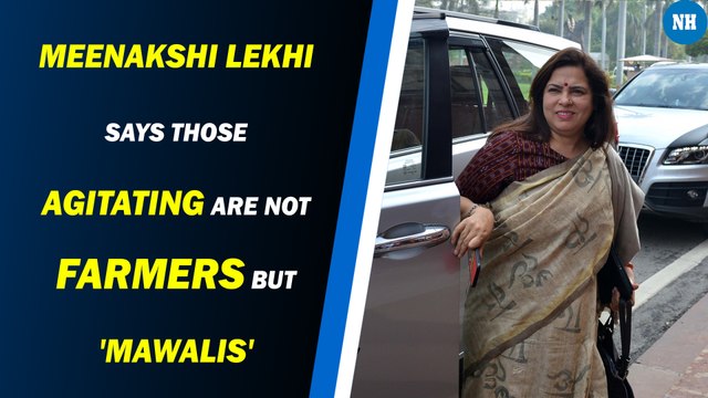 Union Minister Meenakshi Lekhi says those agitating are not farmers but 'mawalis'
