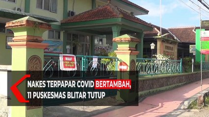 Nakes Terpapar Covid Bertambah, 11 Puskesmas Blitar Tutup