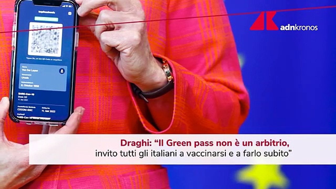 Draghi: "Green pass non è arbitrio, invito tutti gli italiani a vaccinarsi"