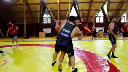 BOLU - Milli güreşçiler olimpiyatlarda madalyaya ulaşmak için Bolu'da enerji depoladı