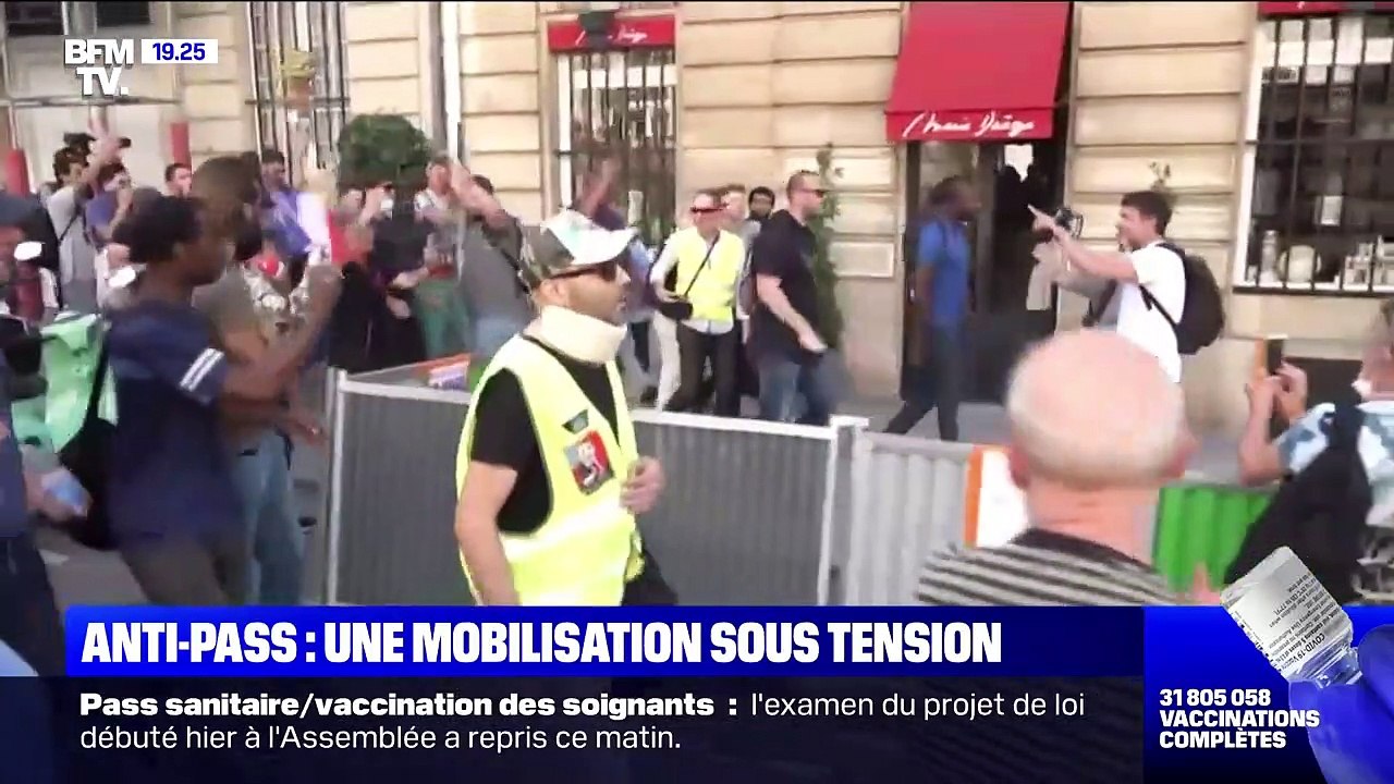 Un journaliste de BFMTV agressé durant une manifestation anti-passe sanitaire