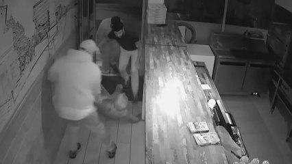 Kebab shop owners drag suspected burglar along street into takeaway before 'barbaric' attack