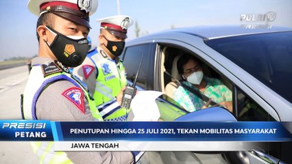 Perpanjangan PPKM Penutupan Exit Tol Jawa Tengah