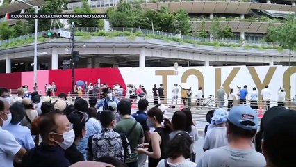 Scenes from Tokyo Olympics opening day