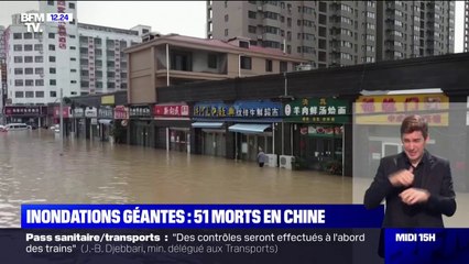 Les inondations en Chine ont causé la mort de 51 personnes