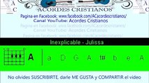 Inexplicable - Julissa Acordes Guitarra