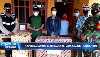 Kado Penghiburan Kapolda Sumut Kepada Calon Pengantin di Tapanuli Utara