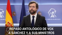 Espinosa de los Monteros (VOX) da un repaso antológico a Sánchez y sus ministros