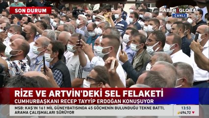 Cumhurbaşkanı Erdoğan: Selden etkilenenler için konut inşa edeceğiz