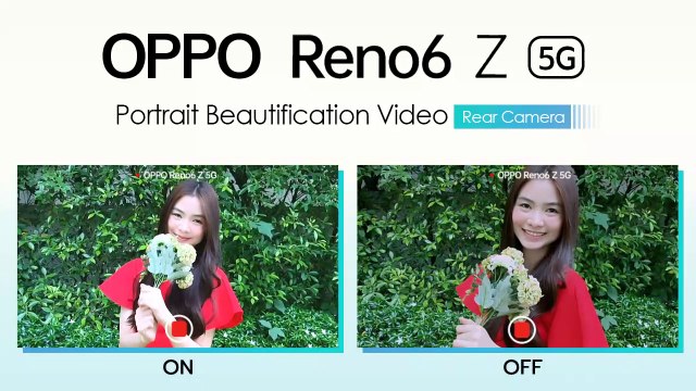 OPPO Reno6 Z 5G กับฟีเจอร์ Portrait Beautification Video กล้องหลัง
