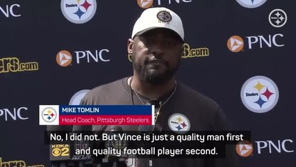 Coach Tomlin unaware of Williams's retirement plans