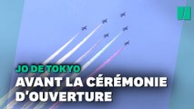 JO de Tokyo: Les avions de l'armée japonaise dessinent les anneaux olympiques dans le ciel