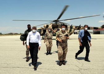 VAN'DA HELİKOPTERLE TRAFİK DENETİMİ