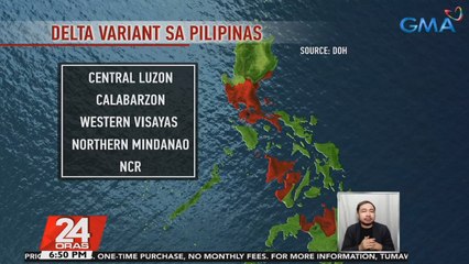 Local transmission ng Delta variant sa bansa at clustering ng mga kaso, kinumpirma ng DOH | 24 Oras