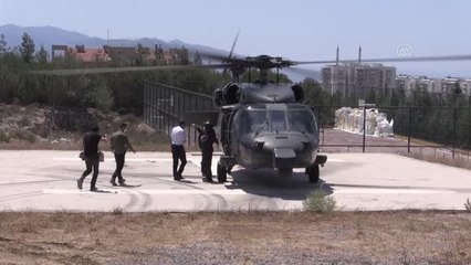 Jandarmadan helikopterle trafik denetimi