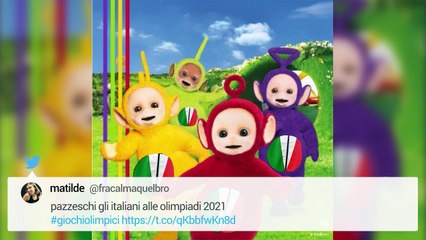 Tokyo 2020, ironia social sulle divise italiane: "Sembrano Teletubbies con una pizza sulla pancia"