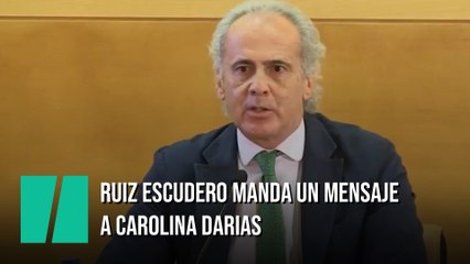 Ruiz Escudero manda un mensaje a Carolina Darias