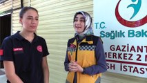 GAZİANTEP - Yaralı kuşa pansuman yapan 112 ekibinden Bakan Koca'ya teşekkür
