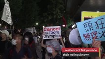 Protesters take to the streets of Tokyo as Olympics open