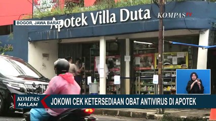 Jokowi ke Apotek di Bogor Cek Ketersediaan Obat Antivirus Covid-19