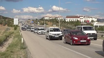 KIRIKKALE - Bayram tatilinden dönüş yoğunluğu
