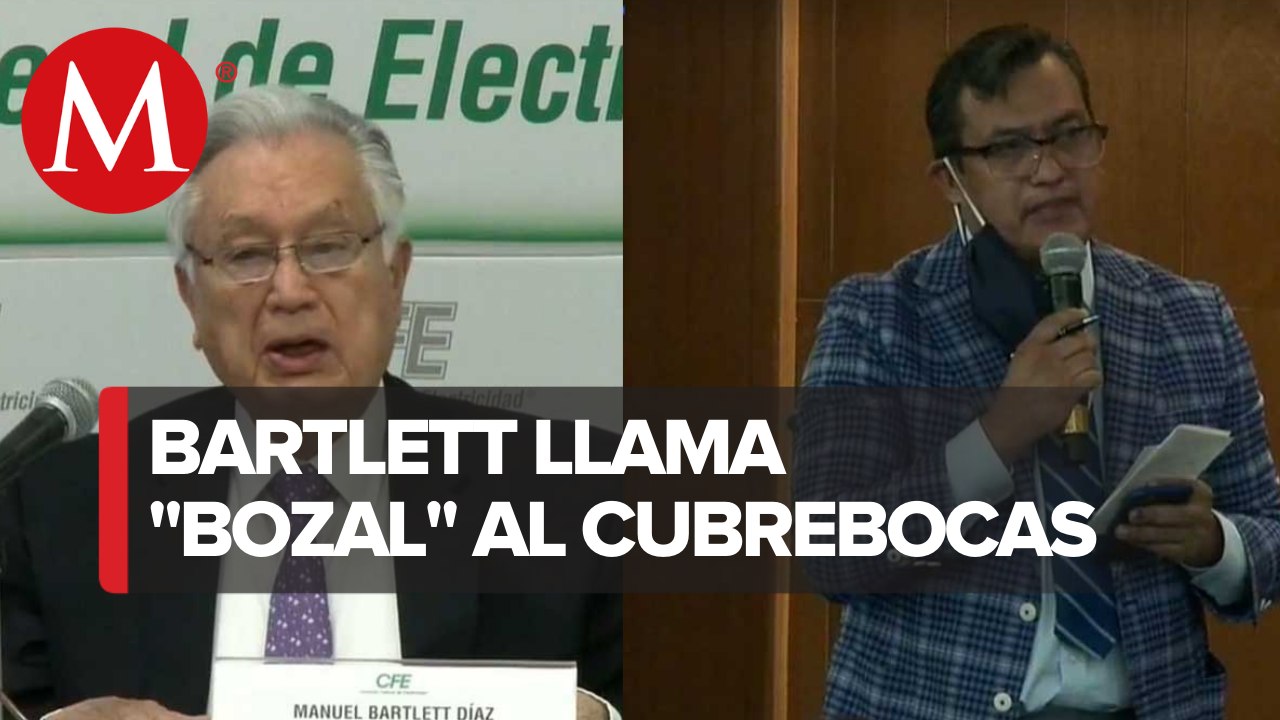 “Con el bozal no se oye”_ Manuel Bartlett le pide a reportero que se quite el cubrebocas