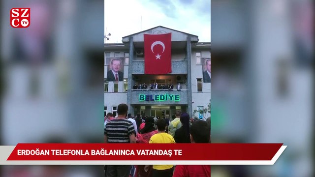 Erdoğan telefonla bağlandı, vatandaş tepki gösterdi