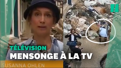 Une journaliste allemande virée pour avoir fait semblant de participer au nettoyage des inondations