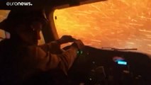 فيديو | لمحة من داخل عربة إطفاء على جحيم حرائق كاليفورنيا