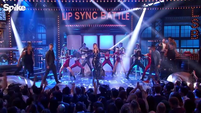 Gigi Hadid, Nick Carter & AJ McLean perform Backstreet Boys Larger Than Life Lip Sync Battle