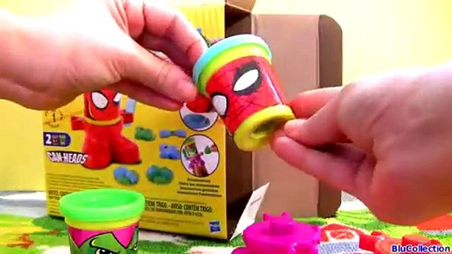 Play Doh Can-Heads SpiderMan vs. Green Goblin Marvel Superheroes Playdough Heads Venom