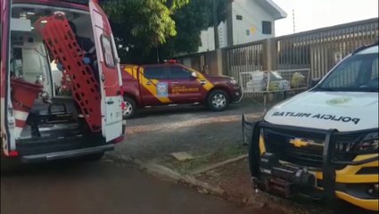 Bombeiros, Samu e Polícia Militar atendem casal em surto na Avenida Toledo