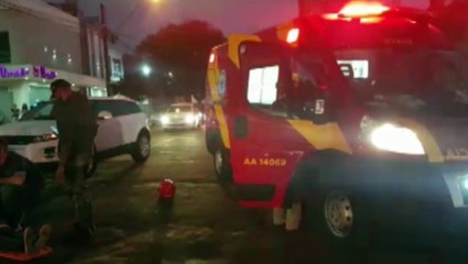 Colisão de trânsito mobiliza equipe do Siate a Rua Presidente Kennedy, no Centro