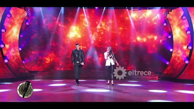 Ángela Leiva y Brian Lanzelotta fueron Los Pimpinela en su debut en Cantando 2020