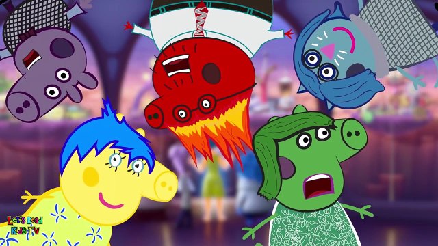 PEPPA PIG INSIDE OUT FINGER FAMILY DRAWING WITH LYRICS SONG & MORE DISNEY PIXAR NURSERY RHYMES
