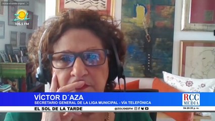 Víctor D'Aza secretario general de la liga municipal analiza situación de la alcaldia de SDE