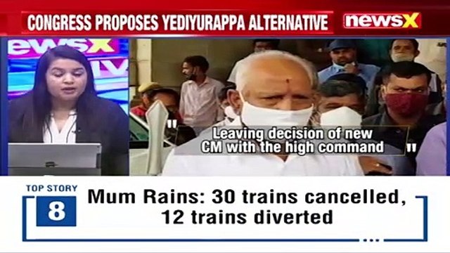 Karnataka CM Rumble Continues Cong Proposes Yeddyurappa Alternative NewsX
