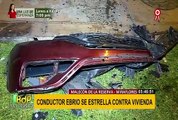 Miraflores: conductor aparentemente ebrio se estrella contra vivienda