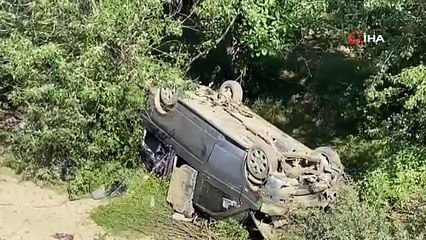Sarımsak işçilerini taşıyan minibüs uçuruma yuvarlandı: 1 ölü, 8 yaralı