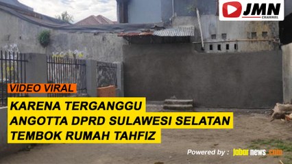 REPORTASE - KARENA TERGANGGU ANGOTTA DPRD SULAWESI SELATANTEMBOK RUMAH TAHFIZ